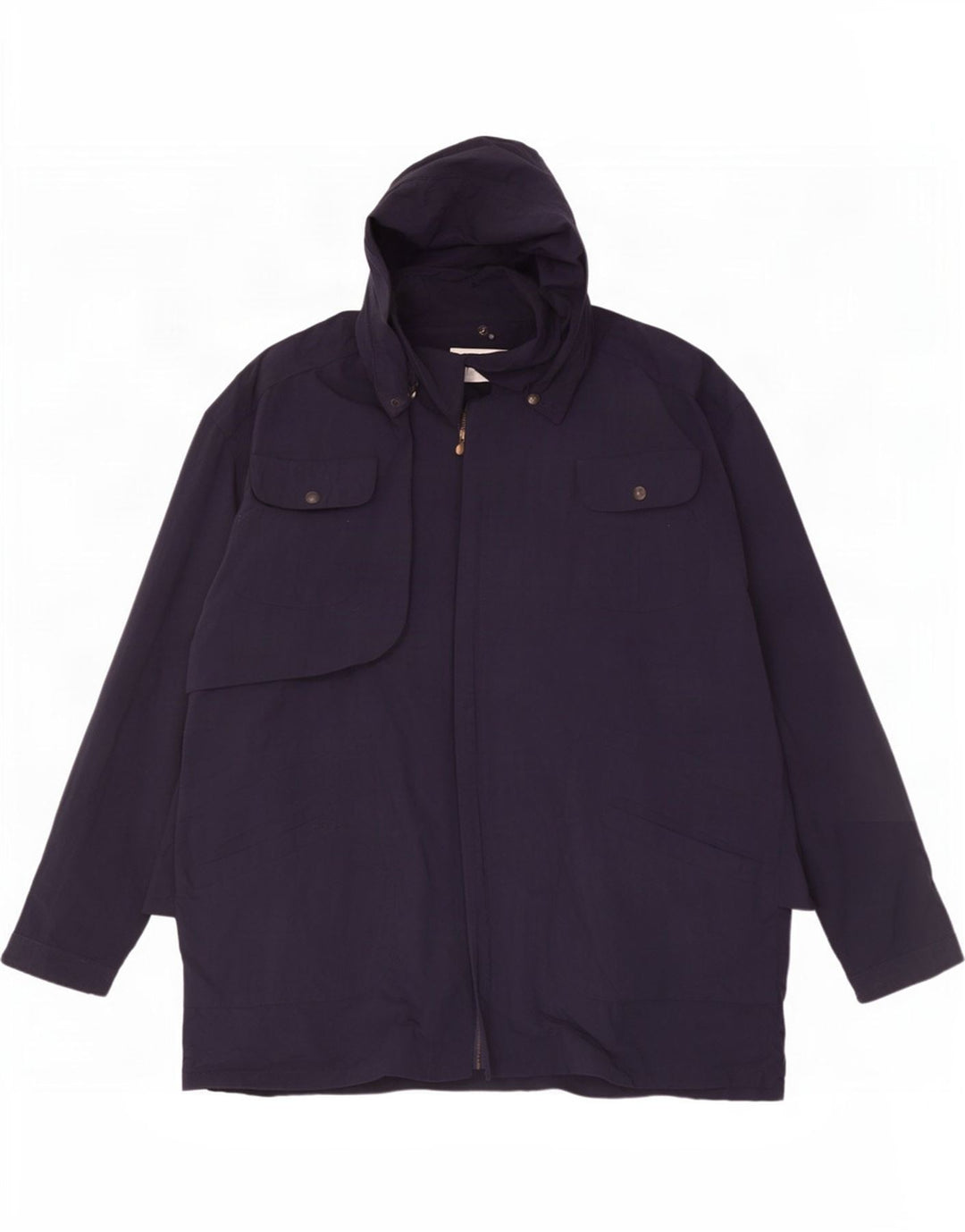 Giacca da uomo con cappuccio Trussardi UK 42 XL Blu Navy