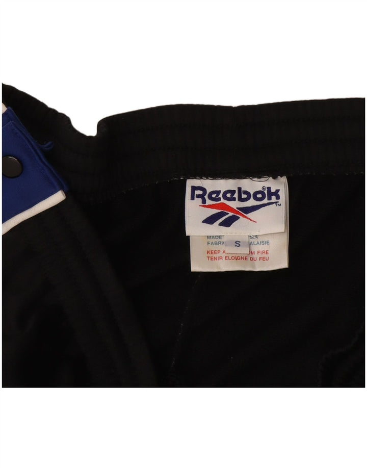 Pantaloni da tuta da uomo Reebok Small neri in poliestere color block