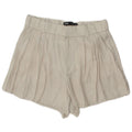 Pantaloncini chino con pegging da donna Zara medi W28 in viscosa bianco sporco
