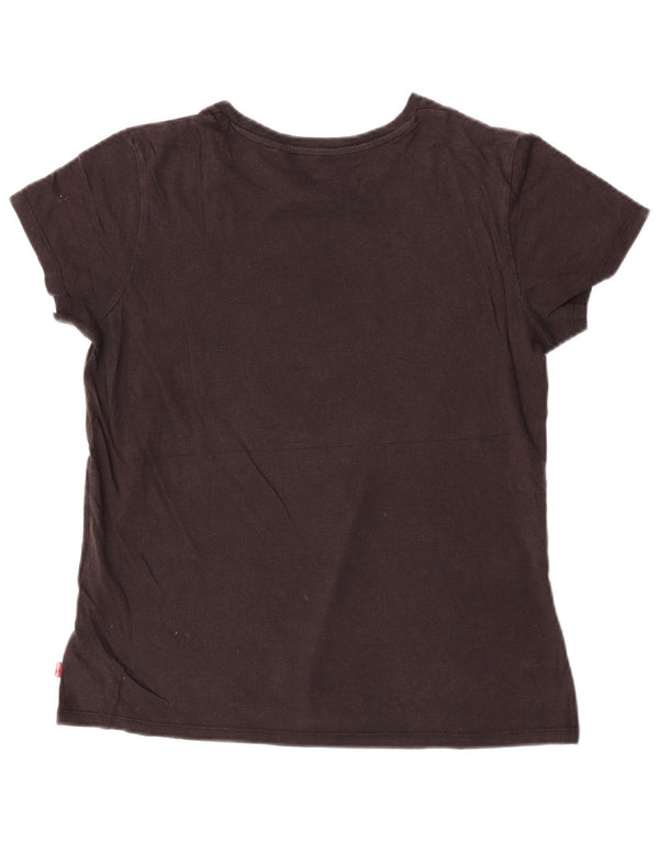 T-shirt grafica da donna Levi's Top UK 14 Medium Nero