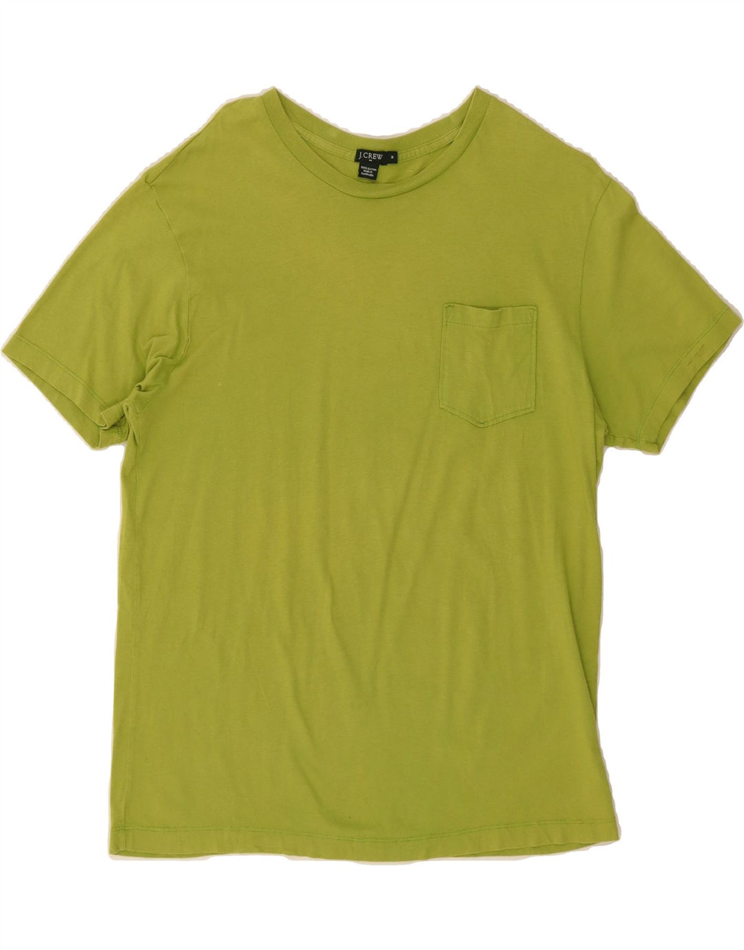J. CREW Womens T-Shirt Top UK 14 Medium Green Cotton Vintage J. Crew and Second-Hand J. Crew from Messina Hembry 