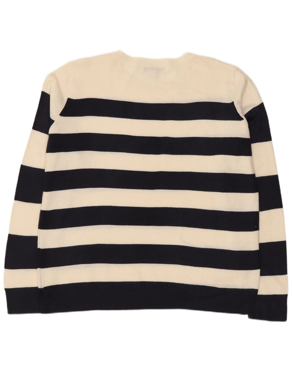 Marks & Spencer Womens Boat Neck Jumper Sweater UK 12 Medium Navy Blue
