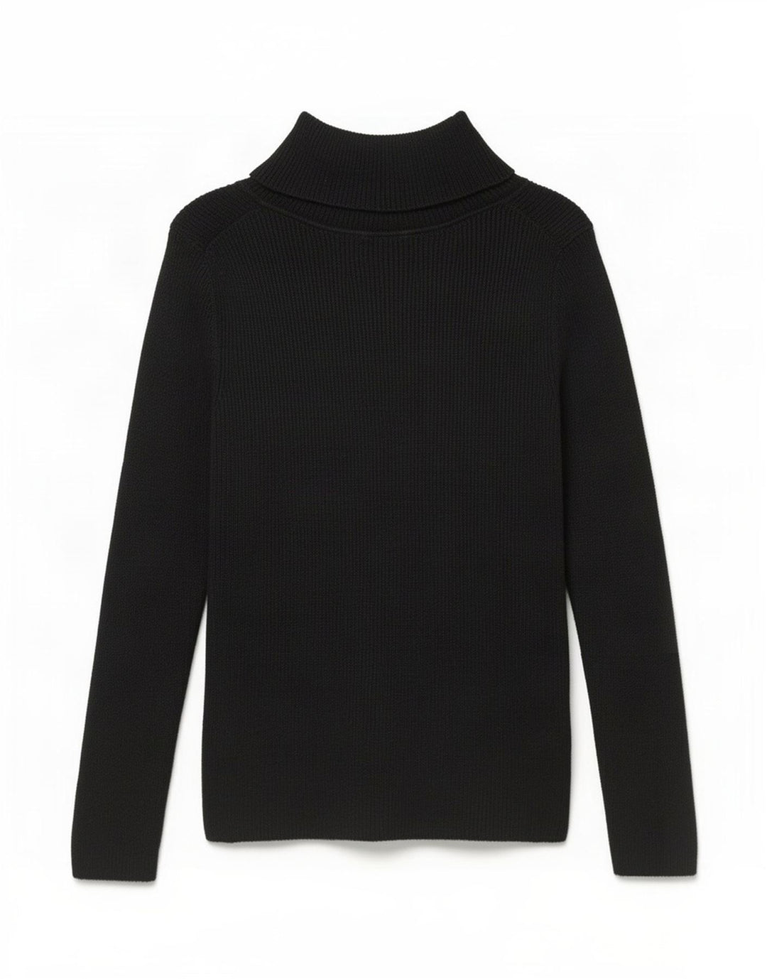 Maglione maglione a collo alto da donna Gap UK 12 cotone nero medio