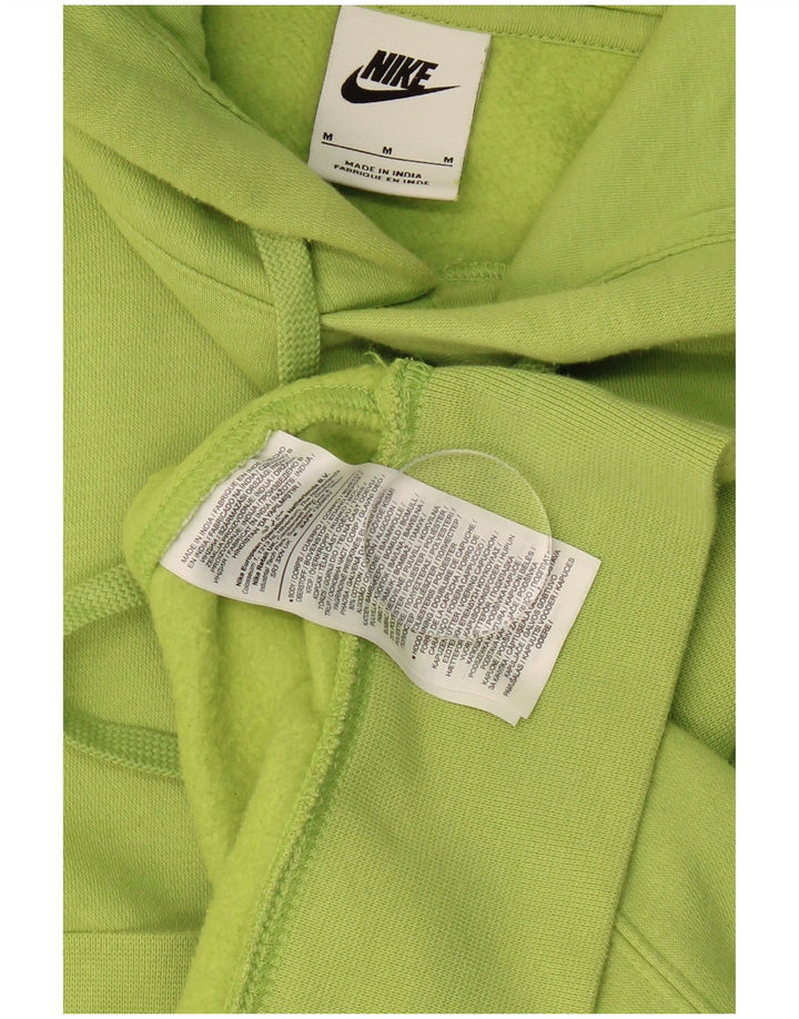 NIKE Mens Hoodie Jumper Medium Green Cotton