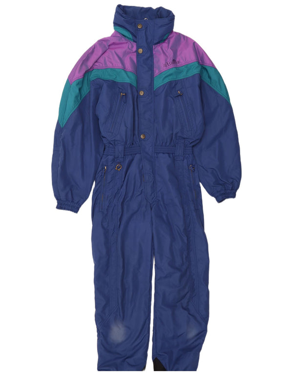 Tuta da sci da uomo con cappuccio Ellesse IT 52 Large Blu Navy Colourblock