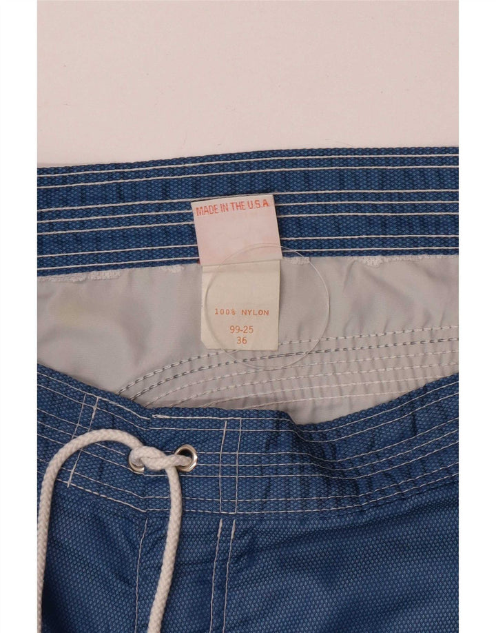 Pantaloncini da bagno da uomo Sundek grandi in nylon blu