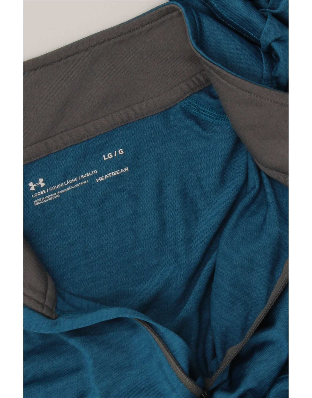 Under Armour Uomo Heat Gear Zip Collo Pullover Tuta Top Grande Blu