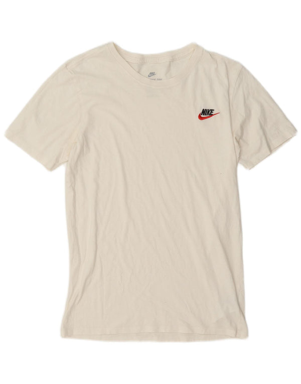 T-shirt Nike da uomo dal taglio atletico, piccola, in cotone bianco