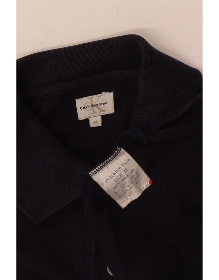 CALVIN KLEIN JEANS Polo da uomo in cotone blu navy medio