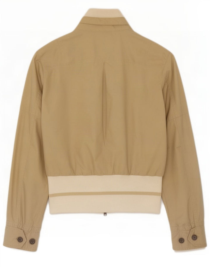 Giubbotto bomber da donna Woolrich UK 10 Small Beige Colourblock Cotton