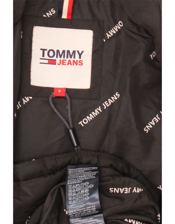 Cappotto imbottito oversize da donna Tommy Hilfiger UK 10 piccolo poliestere nero