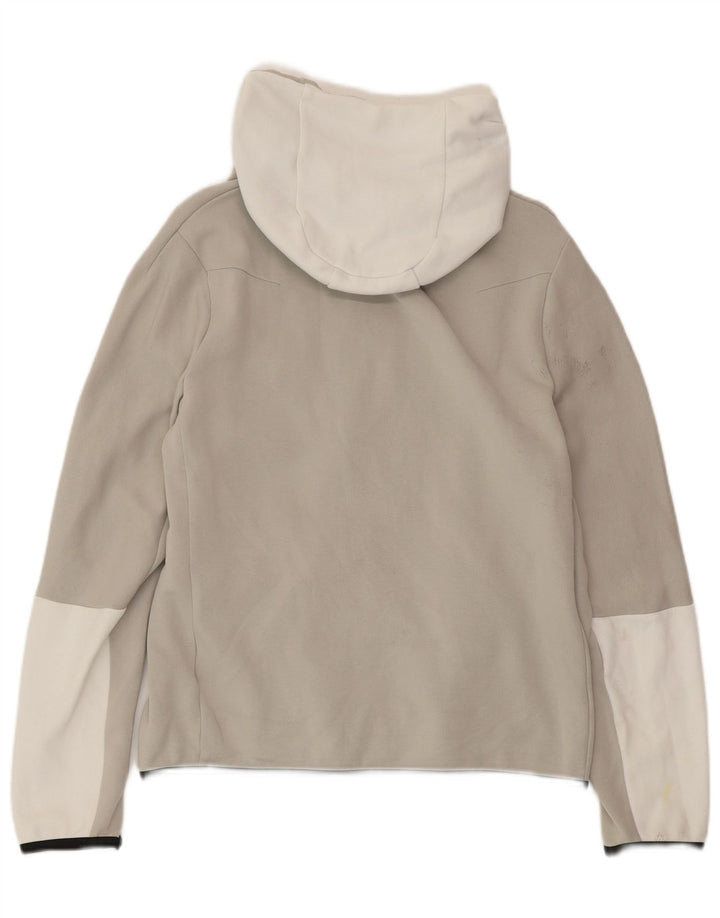 Felpa con cappuccio e zip NIKE per ragazzi 13-14 anni XL in cotone color block grigio