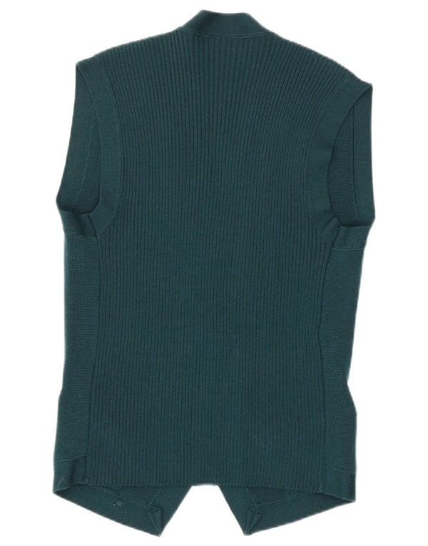 Gilet lavorato a maglia da donna Penny Black UK 14 Lana nuova verde medio