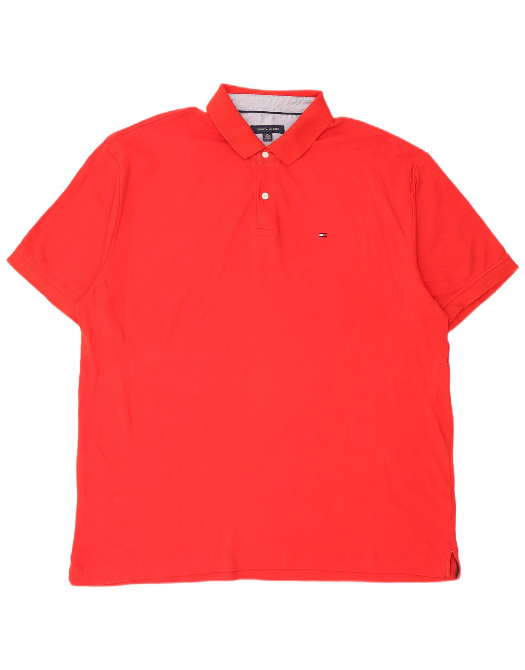 Polo da uomo Tommy Hilfiger XL in cotone rosso