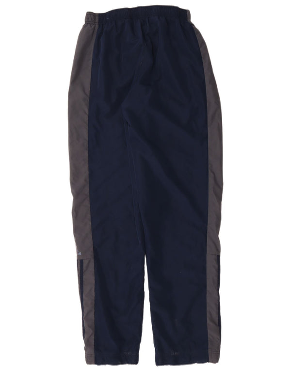 Pantaloni da tuta da uomo Adidas Medium in poliestere color block blu navy