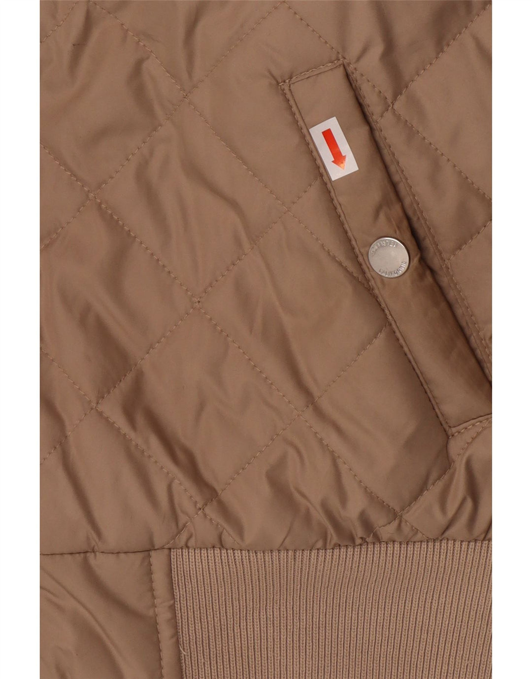 Giacca trapuntata con cappuccio da donna HOLLISTER UK 10 Small Beige Poliestere