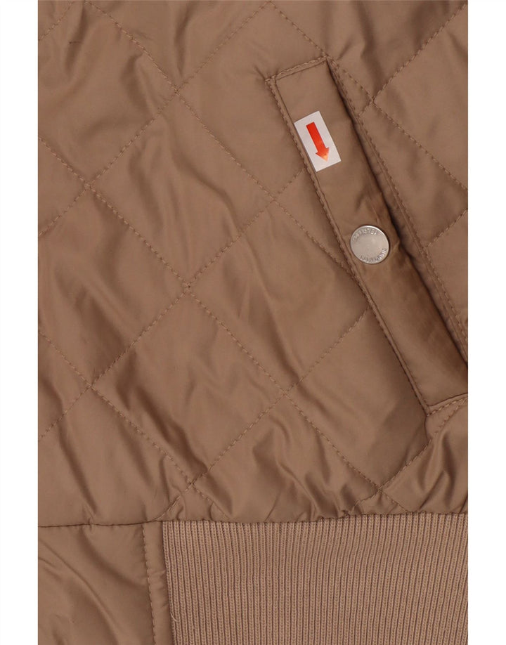 Giacca trapuntata con cappuccio da donna HOLLISTER UK 10 Small Beige Poliestere