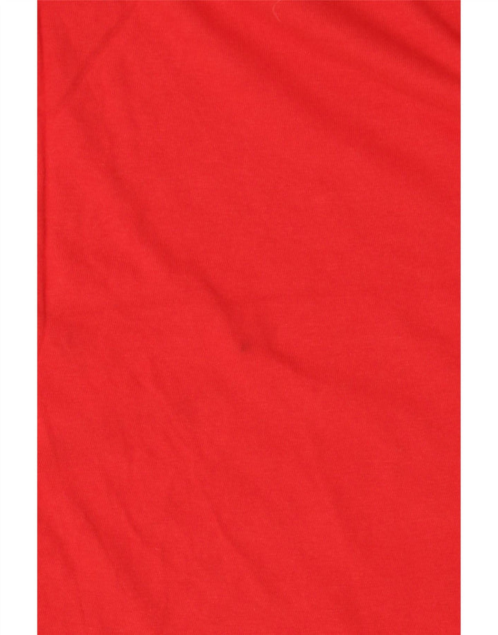 T-shirt grafica da uomo con vestibilità classica Vans, taglia grande, in cotone rosso