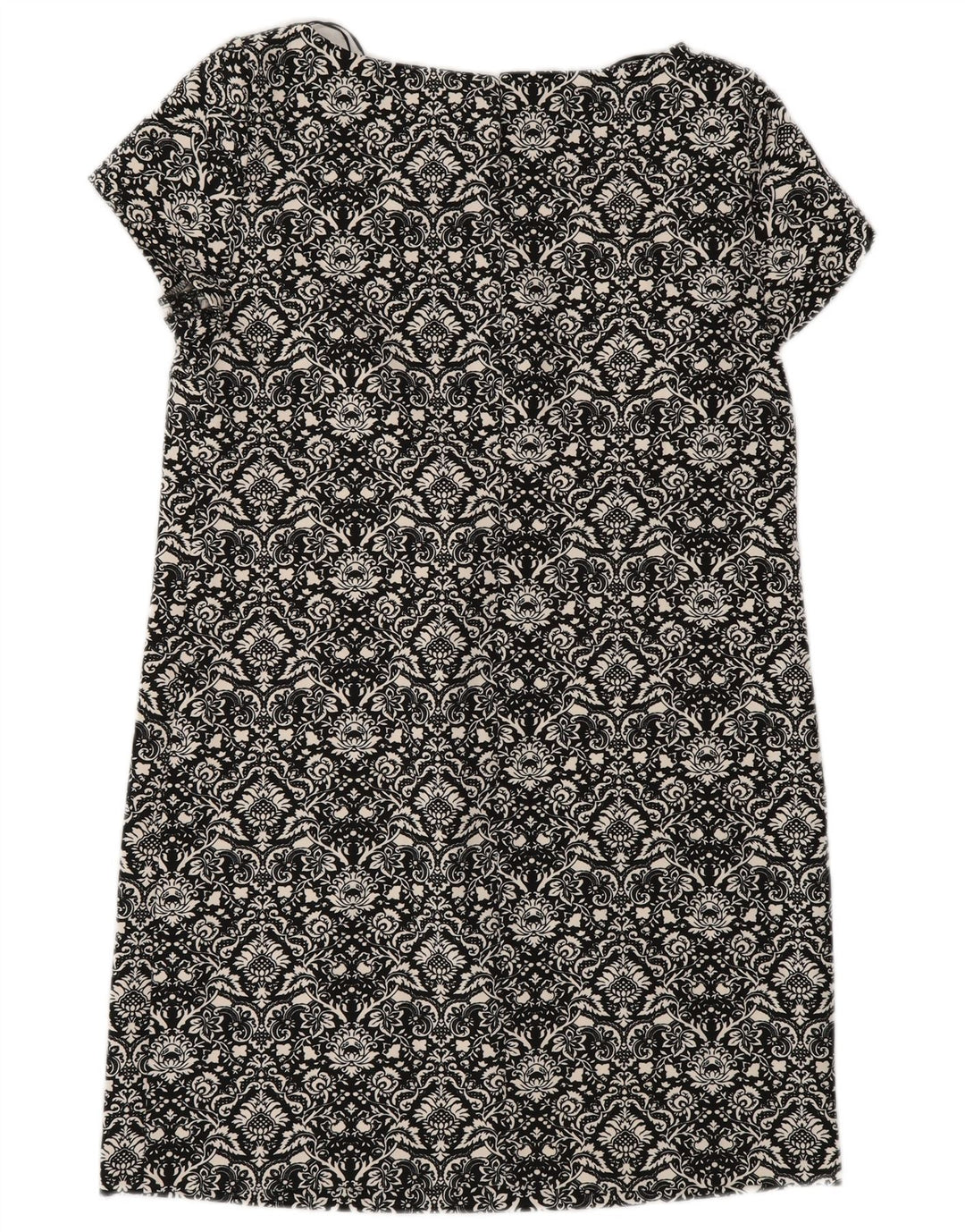 Abito a trapezio da donna Zara UK 10 piccolo poliestere floreale nero