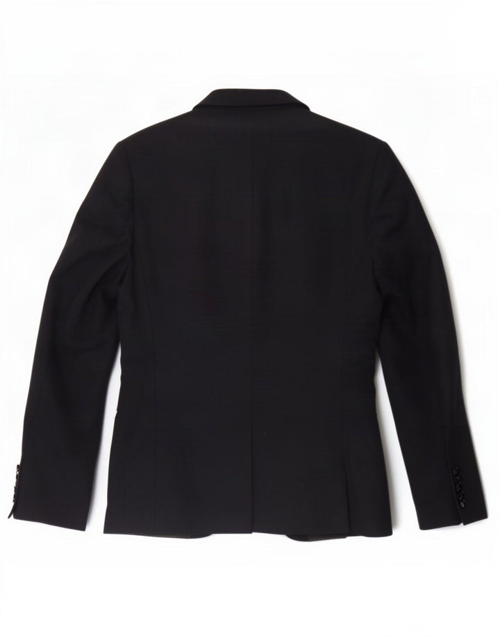 Giacca blazer da uomo a 2 bottoni Zara UK 38 poliestere blu navy medio