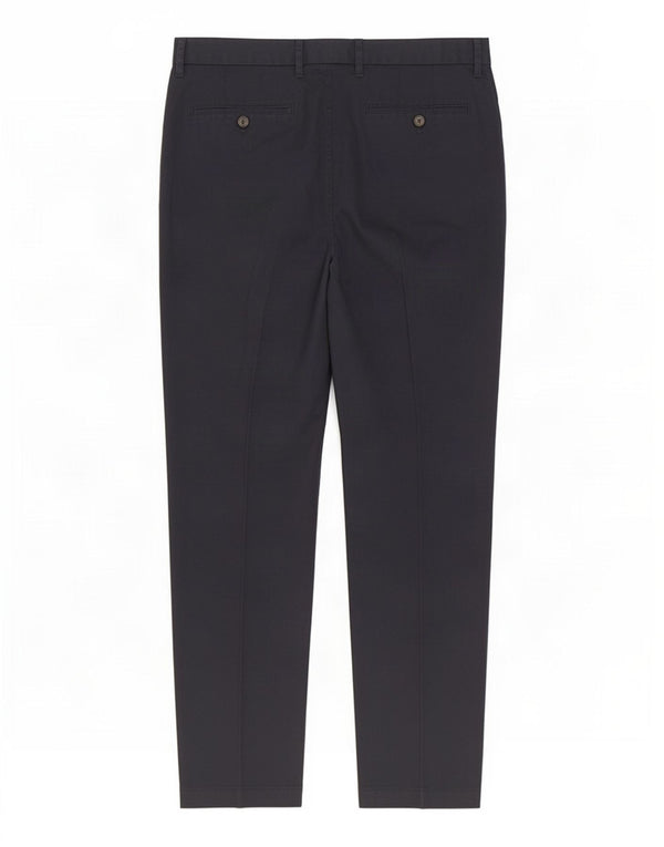 Pantaloni chino slim fit da uomo Marks & Spencer W34 L29 cotone blu navy