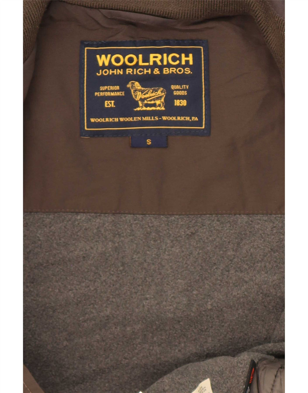 Giubbotto bomber da uomo Woolrich UK 36 piccolo nylon kaki