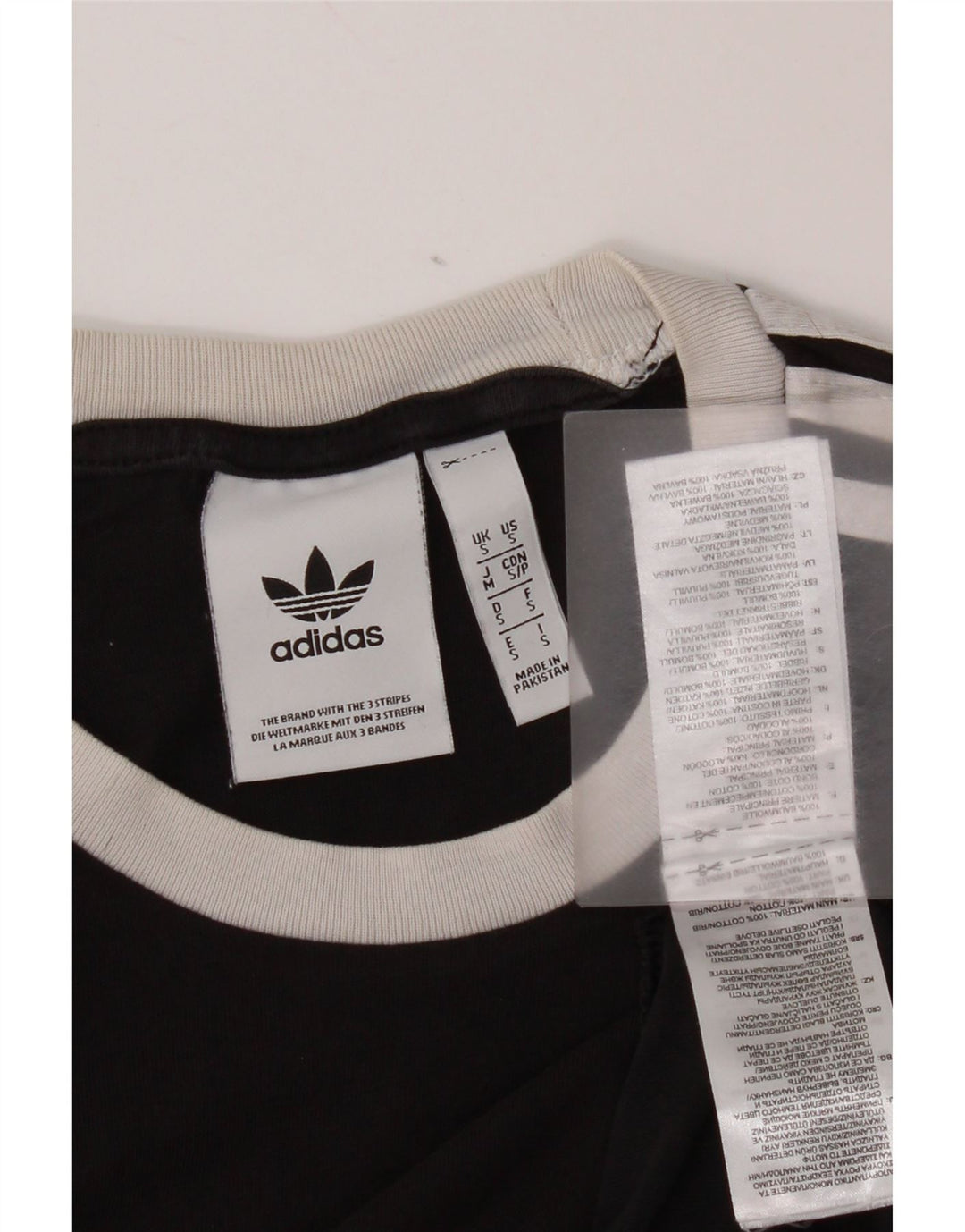 T-shirt Adidas da uomo Top Small in cotone nero