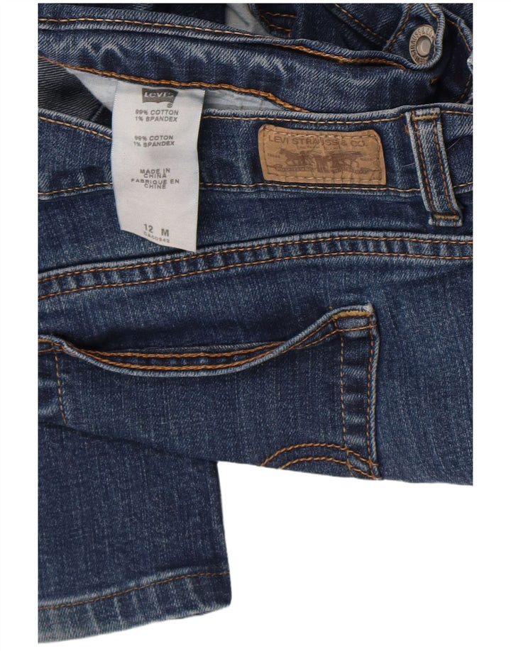 Levi's Donna 512 Bootcut Jeans US 12 Large W32 L30 Cotone Blu