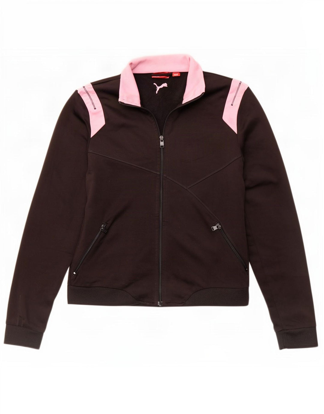 Giacca da tuta da donna Puma UK 10 Small Black Colourblock