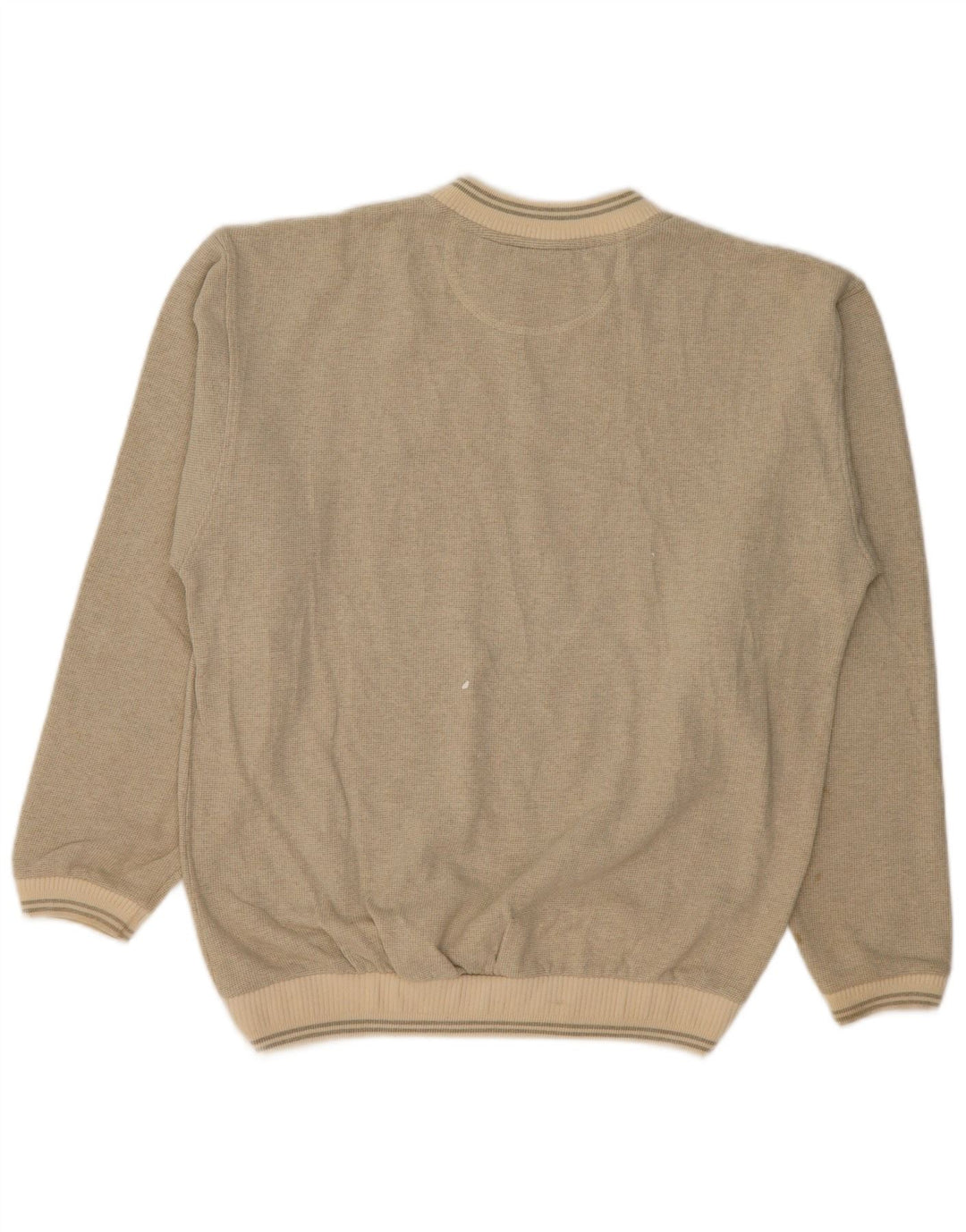 Felpa da uomo vintage maglione grande in cotone beige