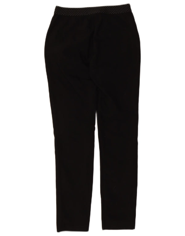 Pantaloni chino slim da donna Zara XS W24 L28 cotone maculato nero