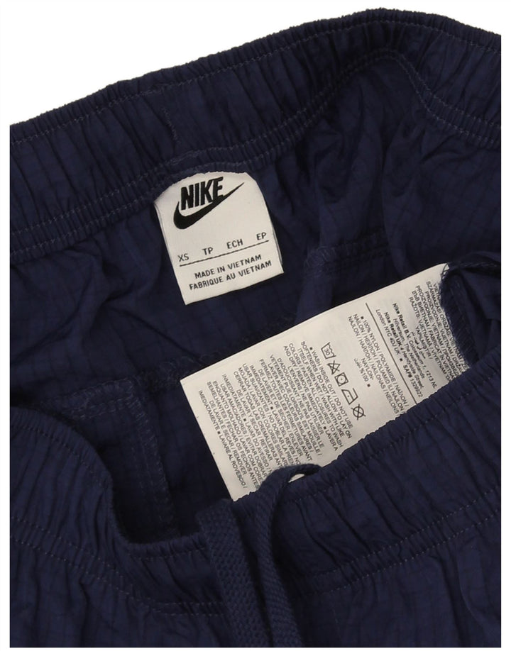 Pantaloni da tuta cargo Nike da uomo XS in nylon blu navy