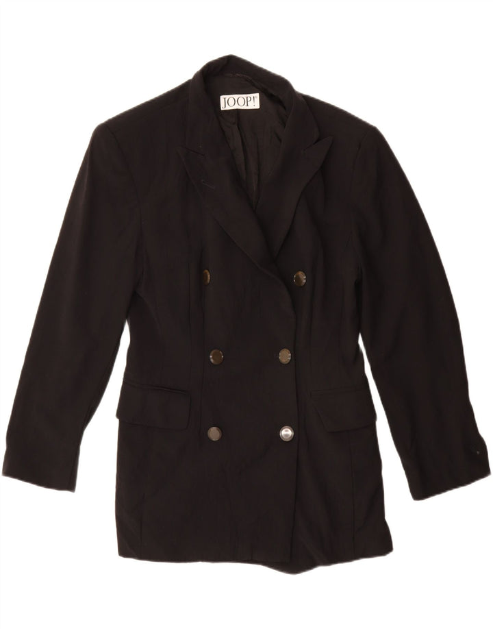 Giacca Blazer Doppiopetto Donna Joop IT 42 Media Nera Lana Vergine