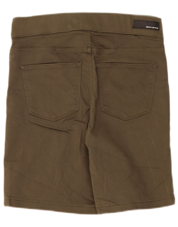 Pantaloncini casual da donna Dkny piccoli W27 cotone kaki