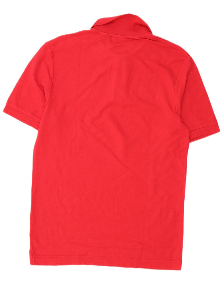 Polo da uomo Fila in cotone rosso medio