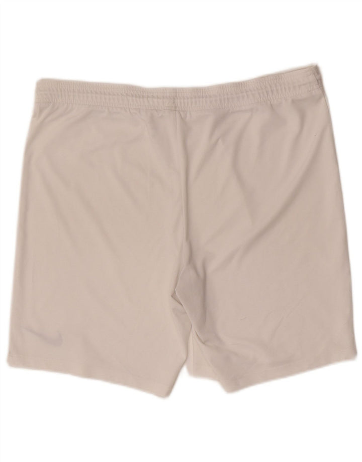 Pantaloncini sportivi Nike Dri Fit da uomo grandi bianchi
