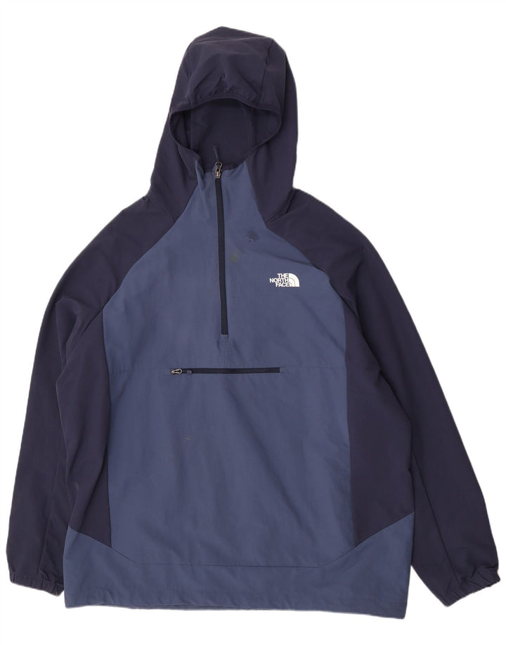 The North Face Giacca antipioggia da uomo con cappuccio pullover UK 44 2XL Blu Colourblock