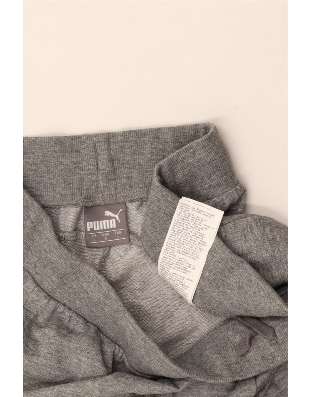 PUMA Mens Graphic Sport Shorts Large  Grey Cotton