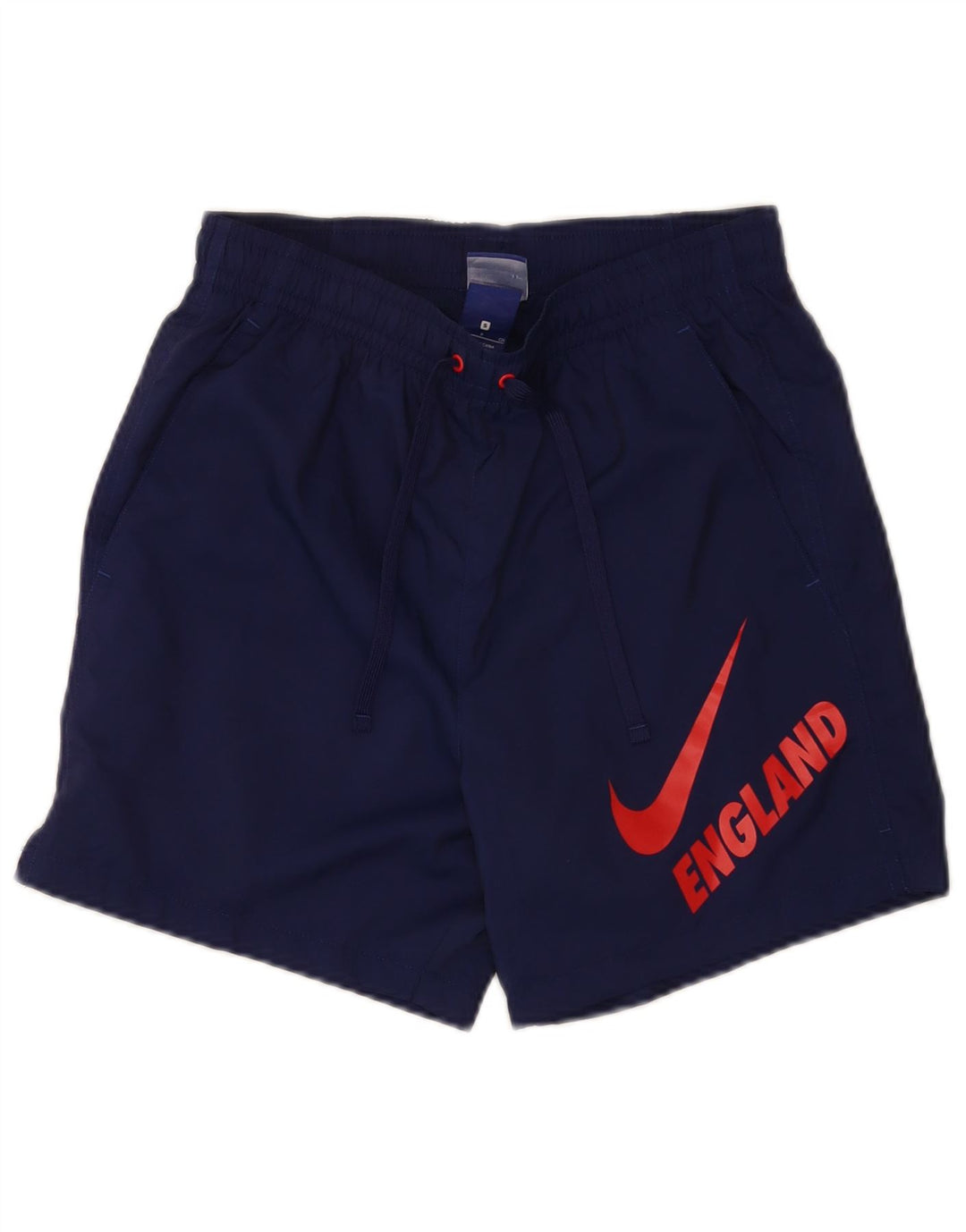 Pantaloncini da bagno con grafica Nike da uomo piccoli in poliestere blu navy