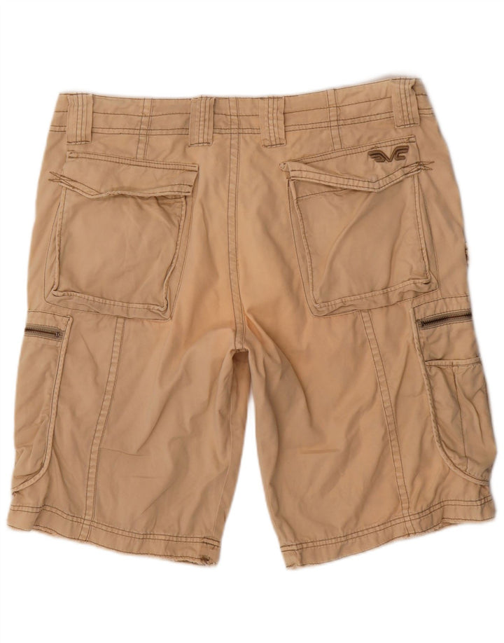Pantaloncini cargo da uomo French Connection W38 XL in cotone beige