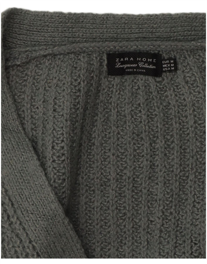 Maglione cardigan oversize da donna Zara UK 14 Grigio medio