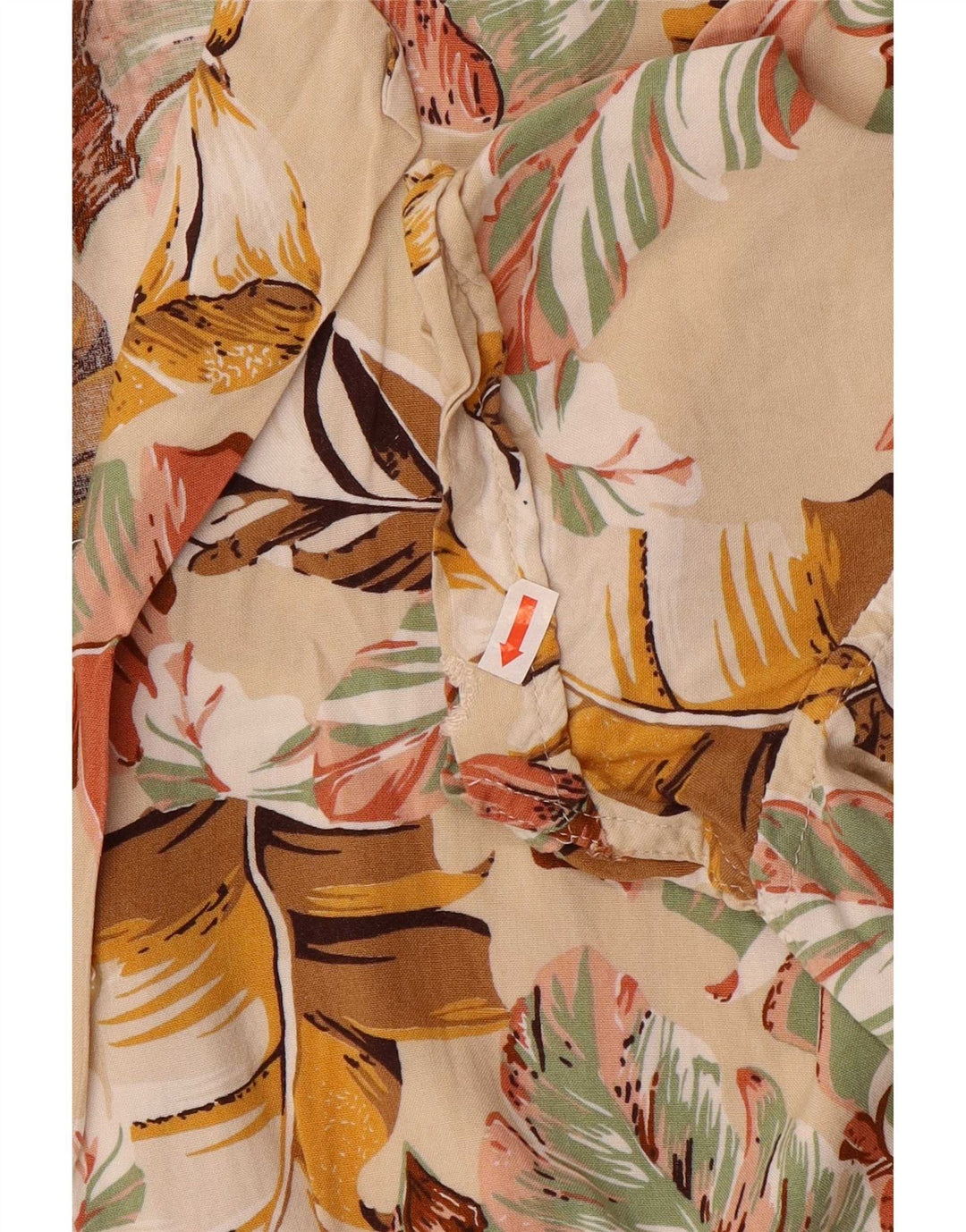 Camicia da uomo Marrakech in cotone floreale beige medio