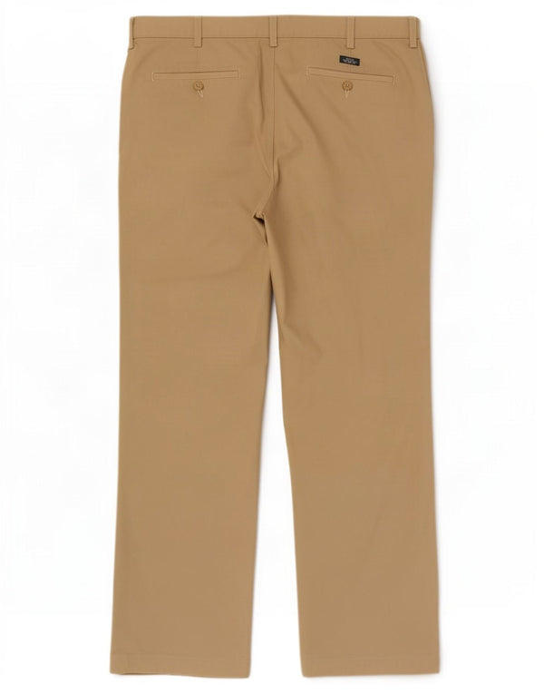 Pantaloni chino dritti Marks & Spencer da uomo blu Harbour W38 L29 Beige