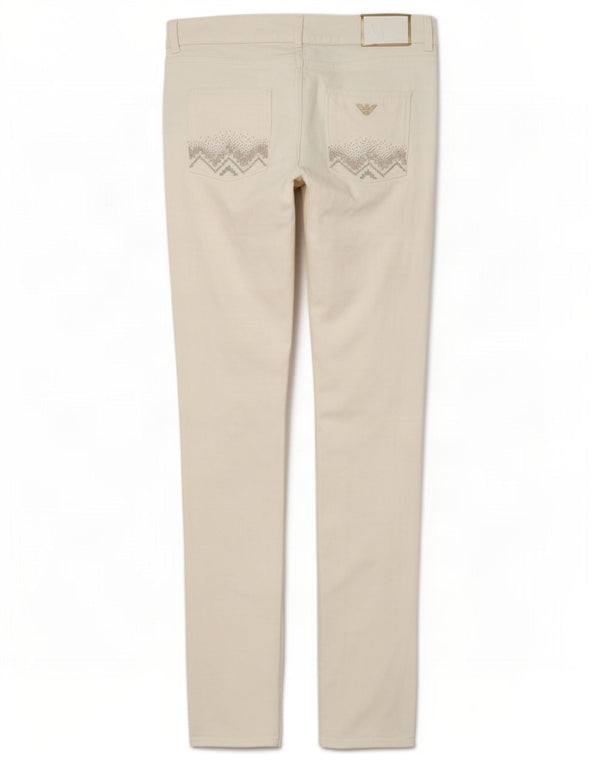Jeans skinny da donna Armani W29 L34 cotone bianco