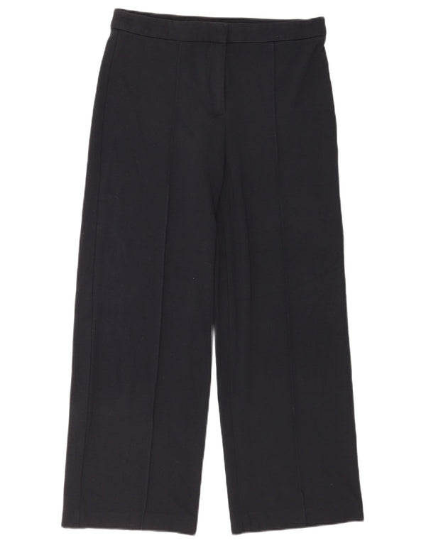 Pantaloni casual da donna Marks & Spencer UK 10 piccoli W28 L27 blu navy