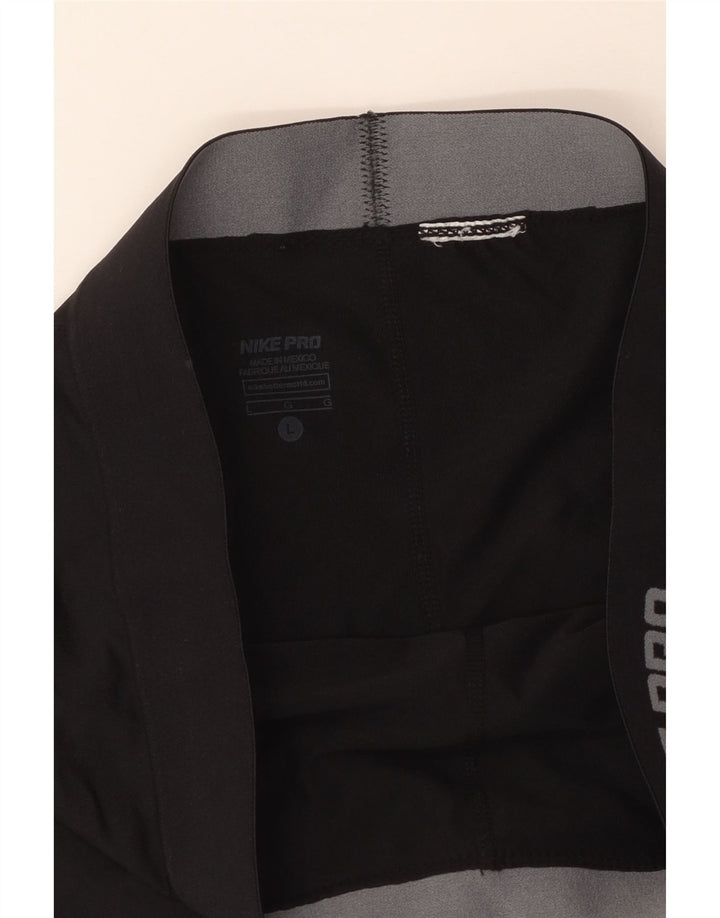 Pantaloncini sportivi Nike Dri Fit Graphic da donna UK 14 grandi neri