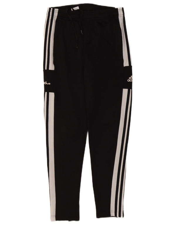 Pantaloni da tuta da uomo Adidas in poliestere a righe nere medie