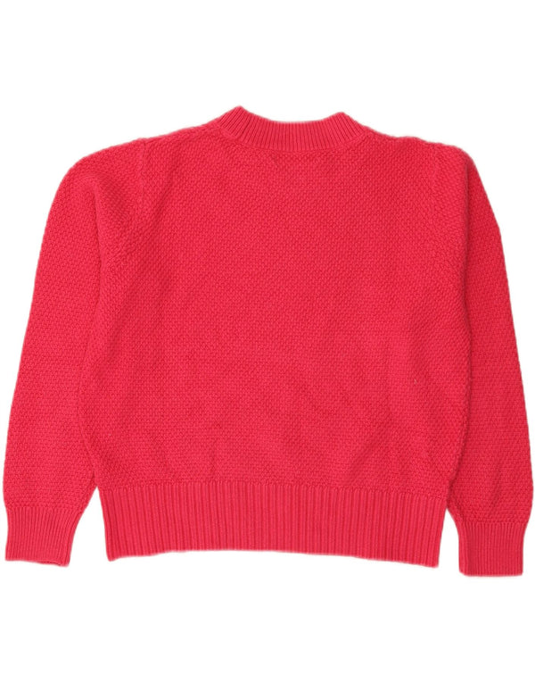 Maglione da donna Marks & Spencer corto con collo alto UK 14 grande rosa