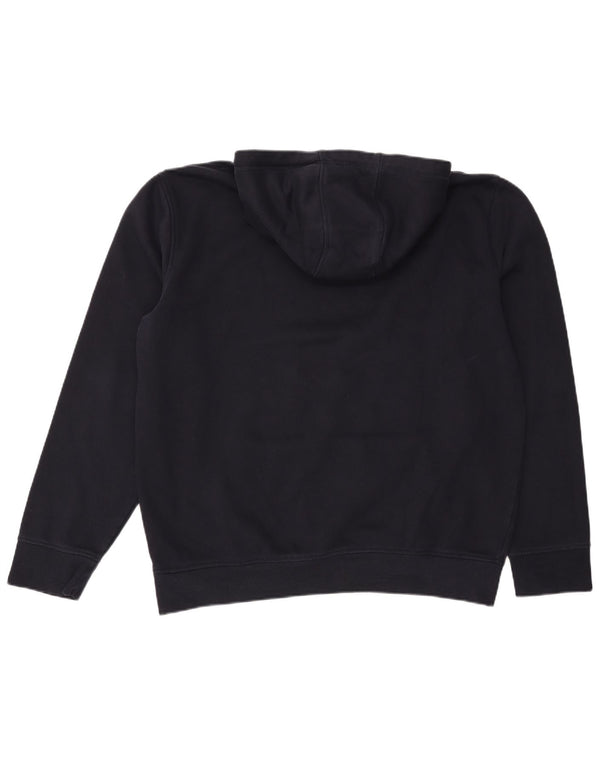 Maglione con cappuccio grafico da uomo Tommy Hilfiger 2XL cotone blu navy