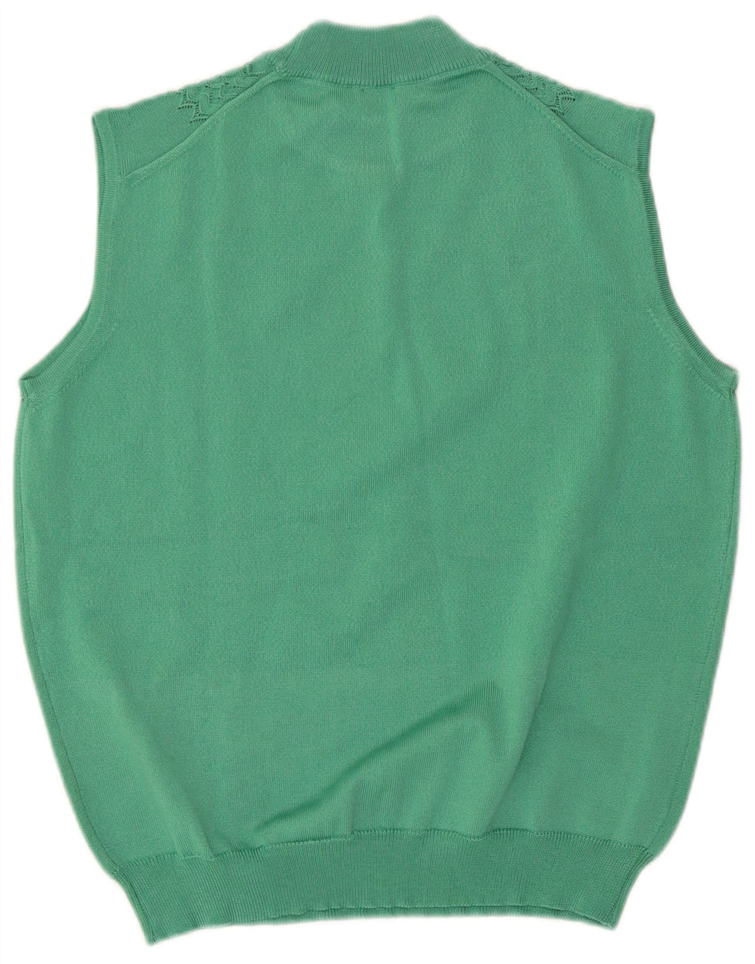 Canotta vintage da donna, canotta UK 14, acetato verde medio